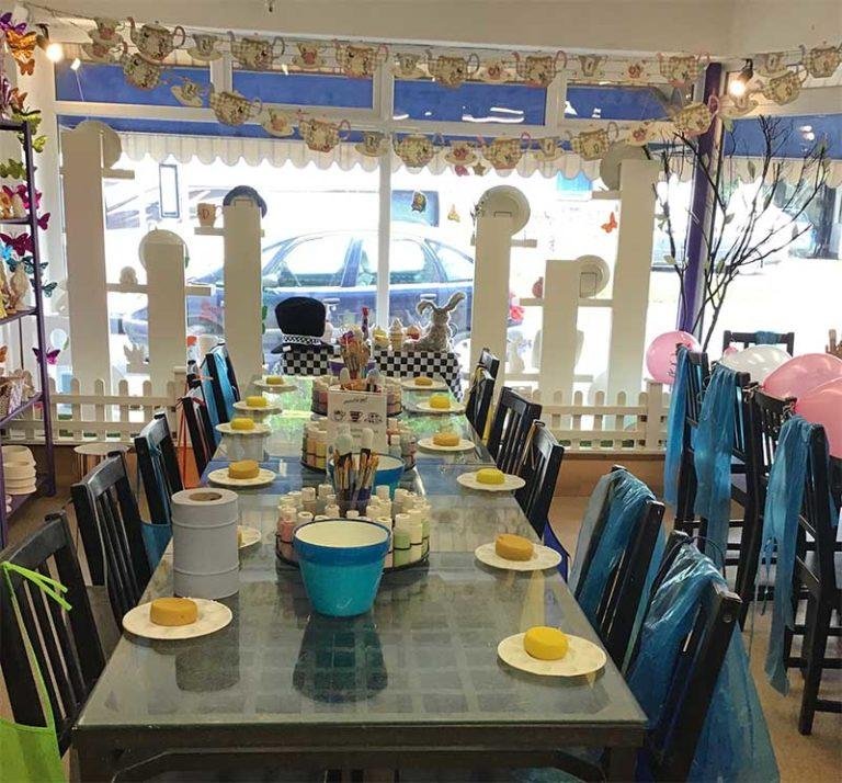 Pottery Painting Parties in Braunton, North Devon Paint a Pot